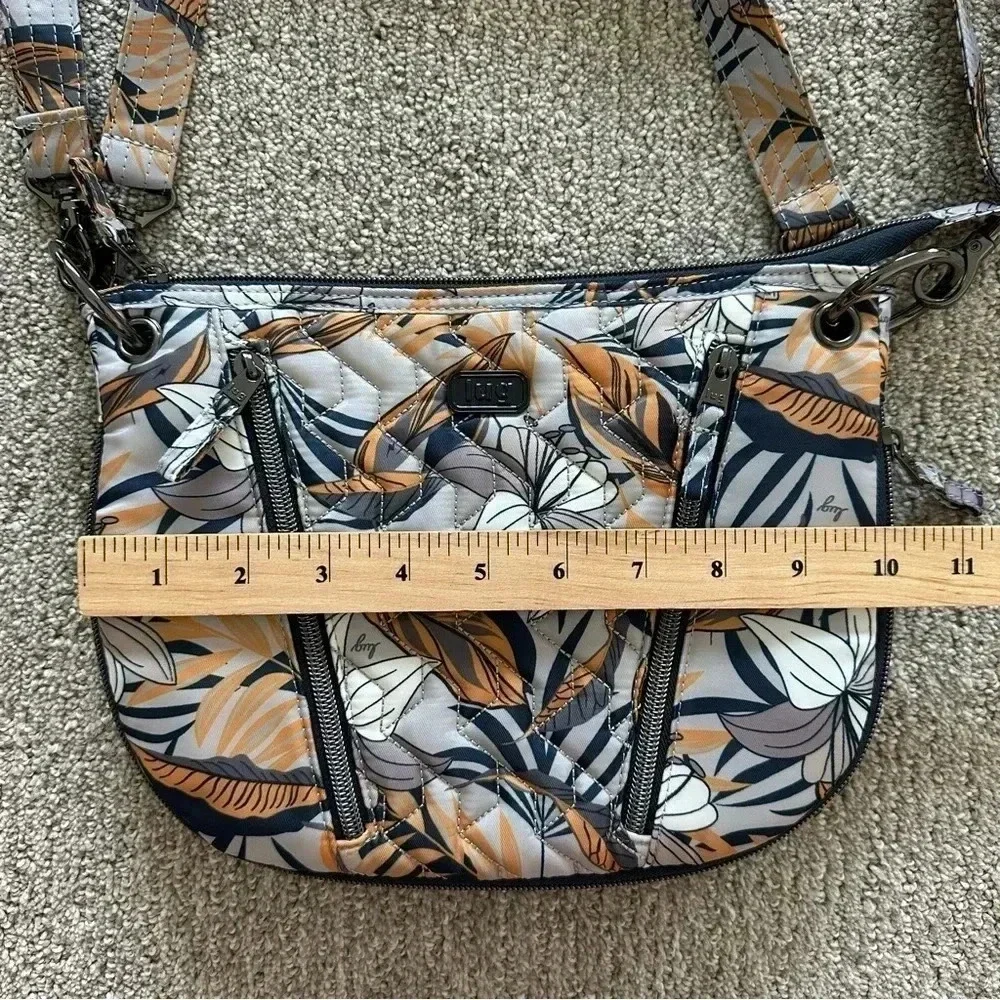 Lug Swivel Convertible Crossbody Double Strap Shoulder Bag Lily‎ Grey